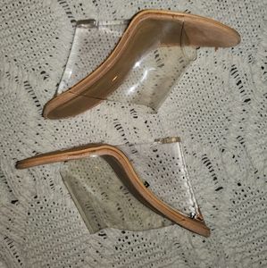 Clear Wedge Heel